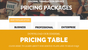EDI2XML pricing packages