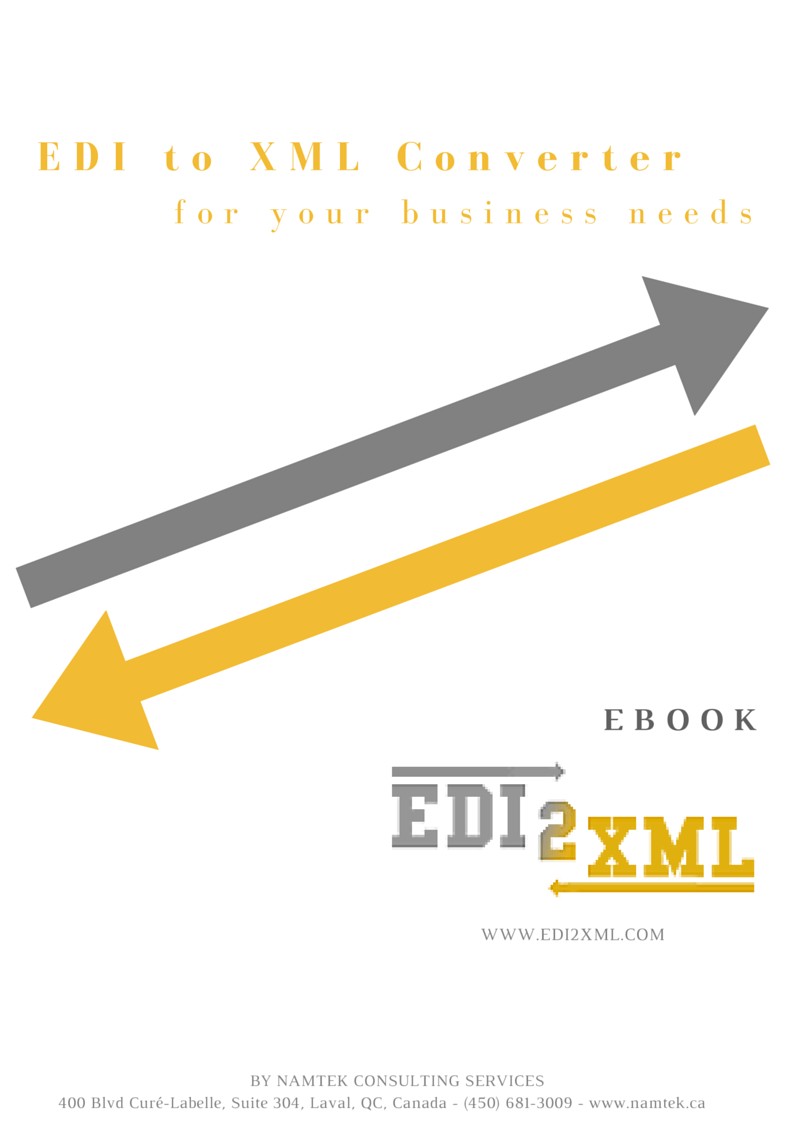 ebook EDI2XML EDI to EXL Converter for your business needs