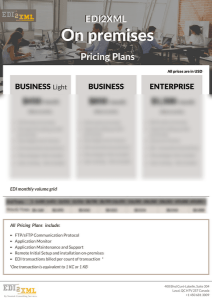 edi on-premises pricing plans